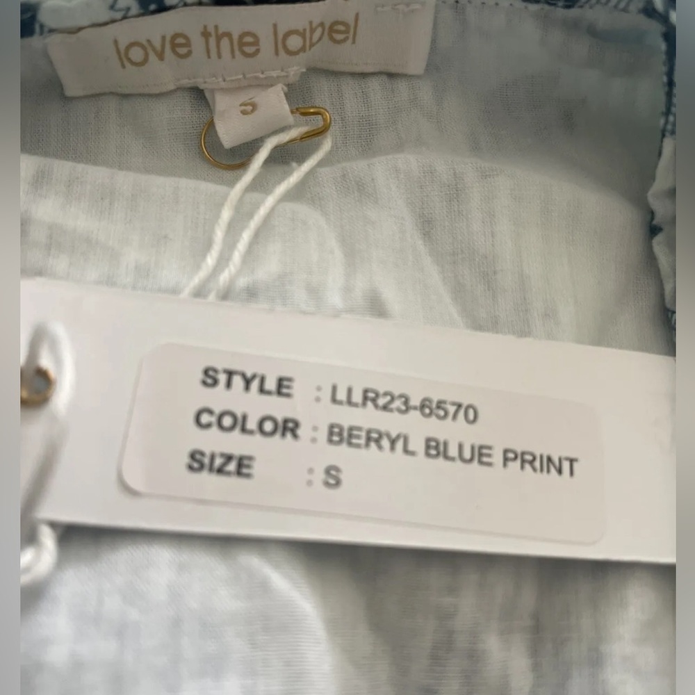 Love The Label REMY DRESS- BERYL BLUE Size S - Picture 5 of 5